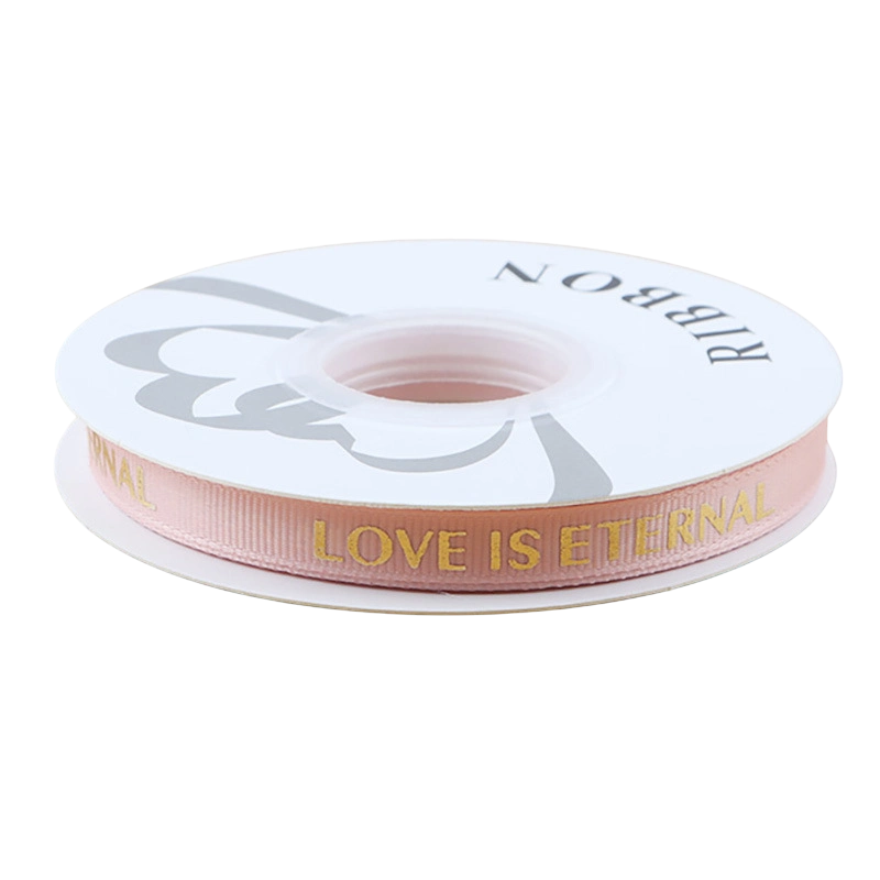 Dây ruy băng gân in chữ đồng Love Is Eternal bản 1cm 32yard nhiều màu  ảnh 11