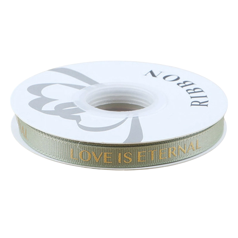 Dây ruy băng gân in chữ đồng Love Is Eternal bản 1cm 32yard nhiều màu  ảnh 14