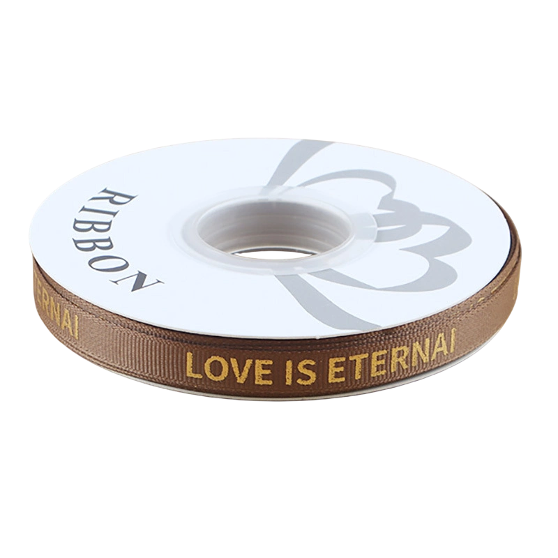 Dây ruy băng gân in chữ đồng Love Is Eternal bản 1cm 32yard nhiều màu  ảnh 15
