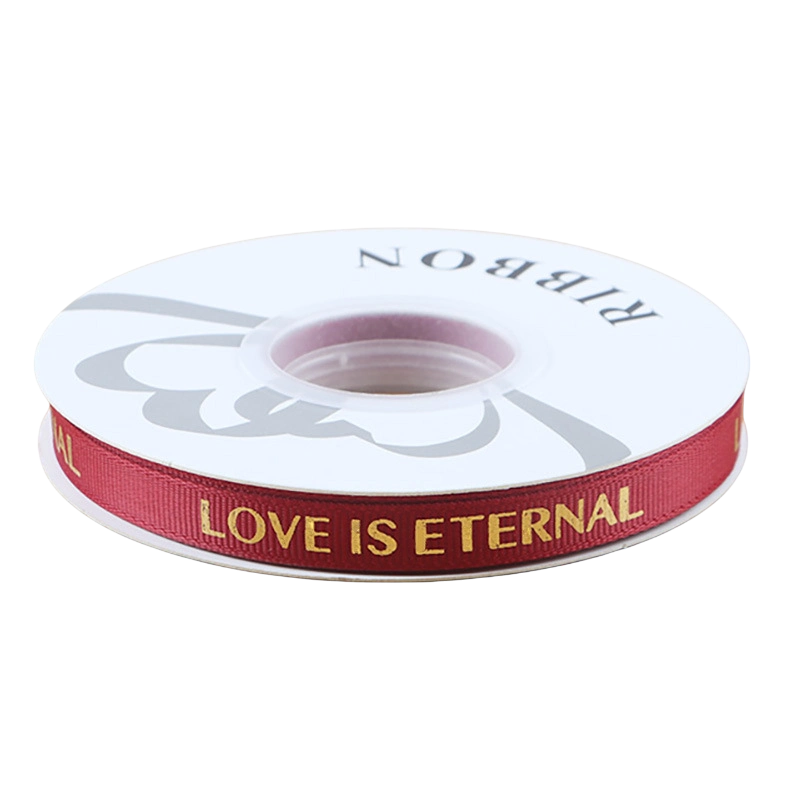 Dây ruy băng gân in chữ đồng Love Is Eternal bản 1cm 32yard nhiều màu  ảnh 16