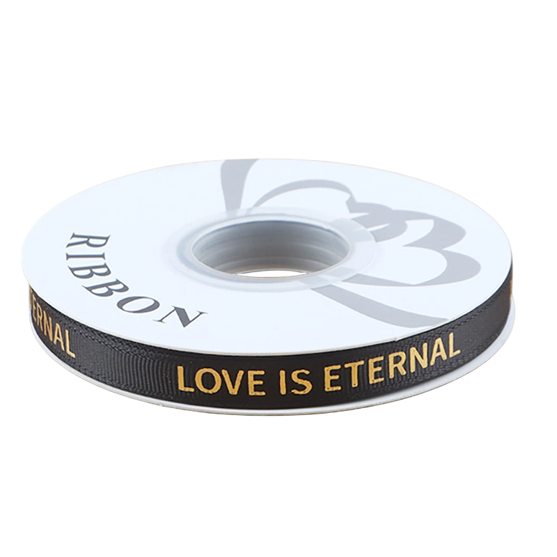 Dây ruy băng gân in chữ đồng Love Is Eternal bản 1cm 32yard nhiều màu  ảnh 20