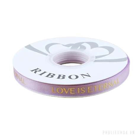 Dây ruy băng gân in chữ đồng Love Is Eternal bản 1cm 32yard nhiều màu  ảnh 13