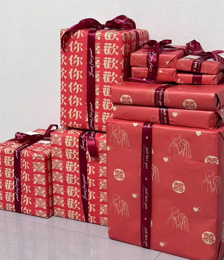 Ruy băng satin in chữ nhũ đồng Just Love You khổ 2.5cm x 32yard ảnh 6
