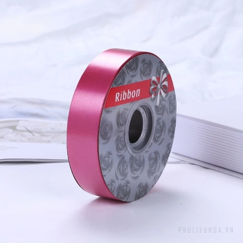 Dây ruy băng nhựa bóng nhiều màu trơn 2.8cm x 50yard ảnh 22