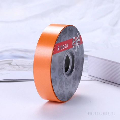 Dây ruy băng nhựa bóng nhiều màu trơn 2.8cm x 50yard ảnh 25