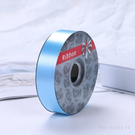 Dây ruy băng nhựa bóng nhiều màu trơn 2.8cm x 50yard ảnh 11