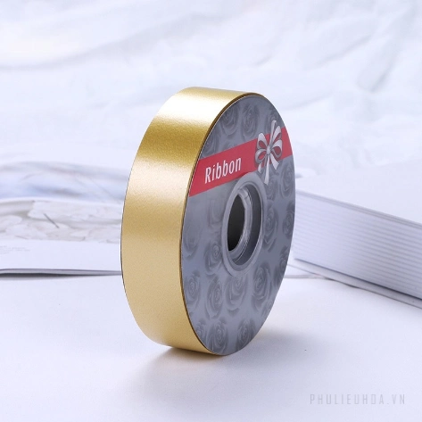 Dây ruy băng nhựa bóng nhiều màu trơn 2.8cm x 50yard ảnh 13