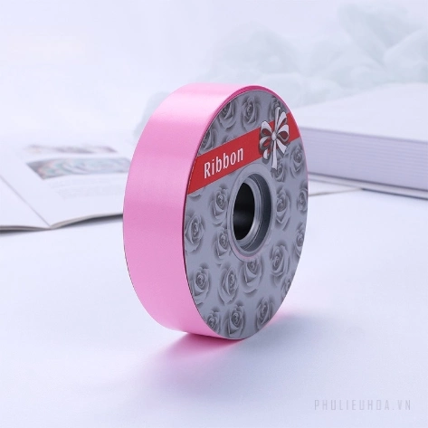 Dây ruy băng nhựa bóng nhiều màu trơn 2.8cm x 50yard ảnh 14