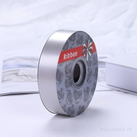 Dây ruy băng nhựa bóng nhiều màu trơn 2.8cm x 50yard ảnh 17