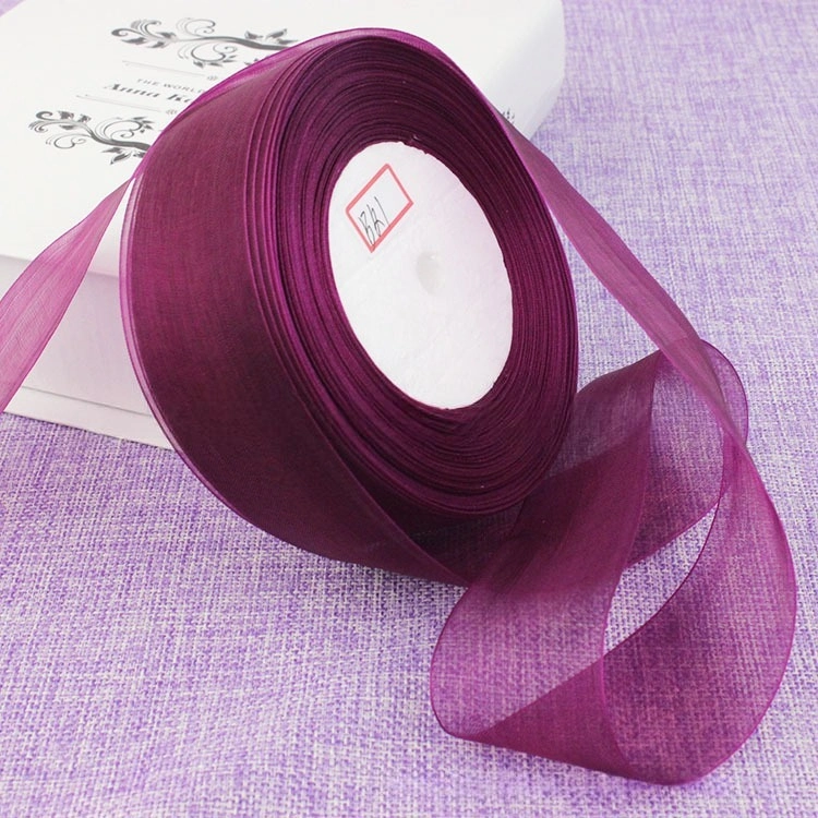 Cuộn ruy băng voan trong suốt bản 4cm x 45m làm nơ handmade, trang trí hộp quà ảnh 17