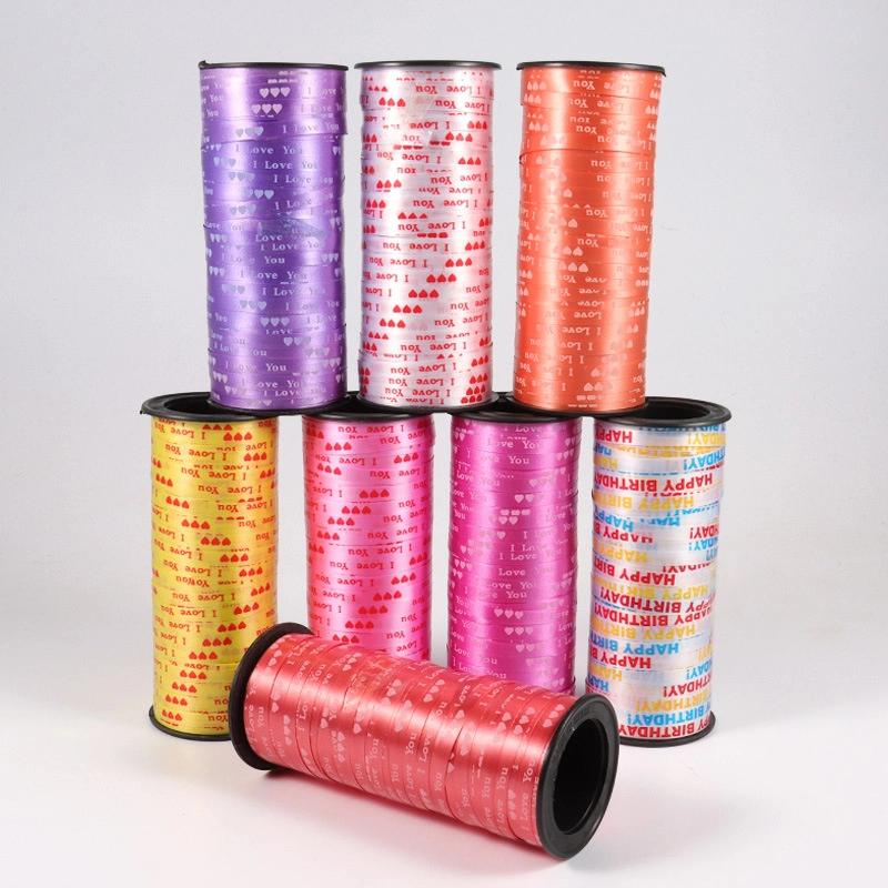 Ruy băng nhựa bản 0.5mm x 100yard cột bóng, gói quà ảnh 5