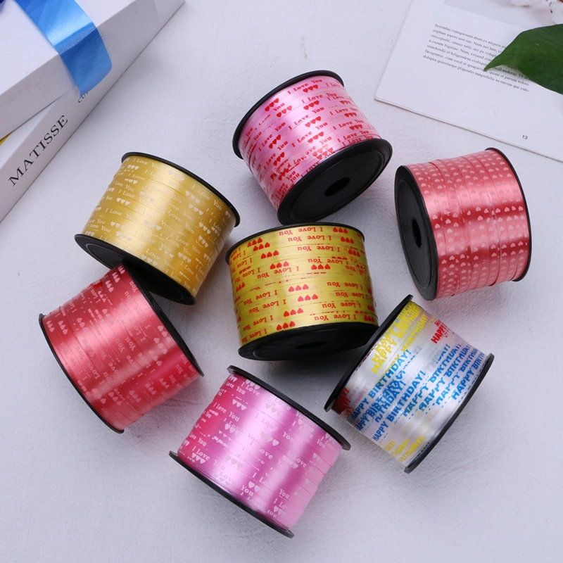 Ruy băng nhựa bản 0.5mm x 100yard cột bóng, gói quà ảnh 8