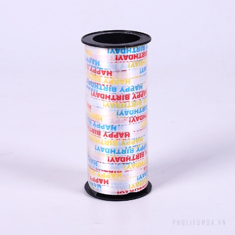 Ruy băng nhựa bản 0.5mm x 100yard cột bóng, gói quà ảnh 11
