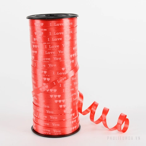 Ruy băng nhựa bản 0.5mm x 100yard cột bóng, gói quà ảnh 15