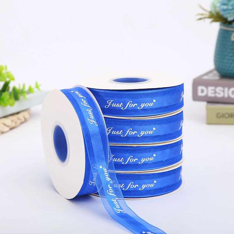 Ruy băng voan trong suốt in chữ 2,5cm x 32 yard ảnh 38