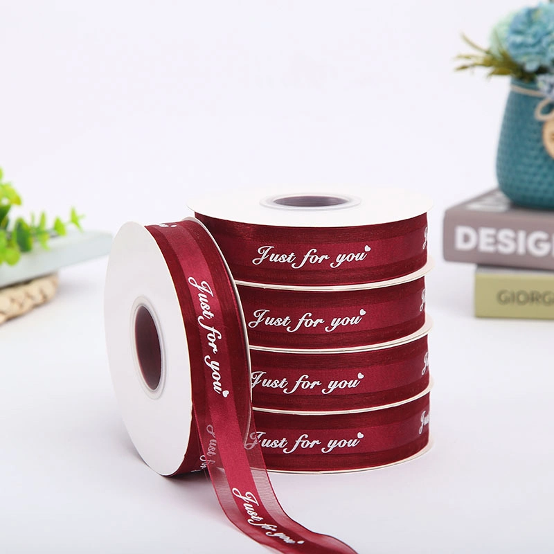 Ruy băng voan trong suốt in chữ 2,5cm x 32 yard ảnh 41