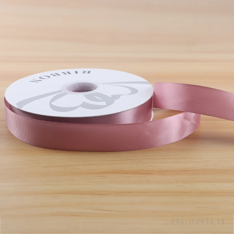 Cuộn ruy băng lụa trơn lớn 2,5cm x 80yard gói hoa buộc quà và trang trí sự kiện ảnh 15