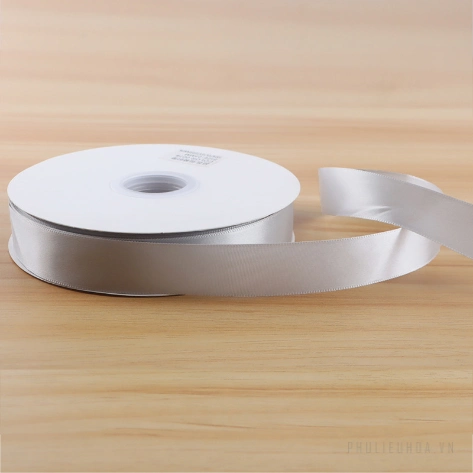 Cuộn ruy băng lụa trơn lớn 2,5cm x 80yard gói hoa buộc quà và trang trí sự kiện ảnh 22