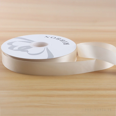 Cuộn ruy băng lụa trơn lớn 2,5cm x 80yard gói hoa buộc quà và trang trí sự kiện ảnh 25