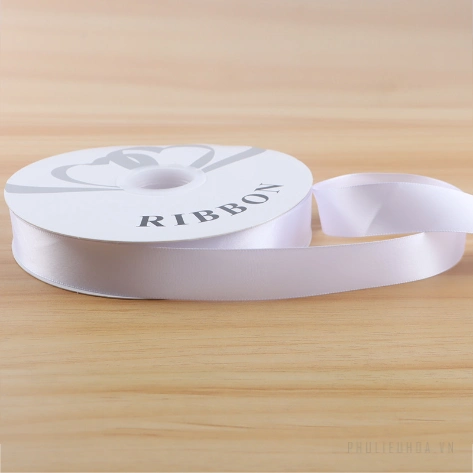 Cuộn ruy băng lụa trơn lớn 2,5cm x 80yard gói hoa buộc quà và trang trí sự kiện ảnh 27