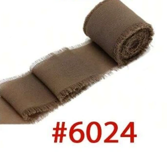 Cuộn ruy băng vải voan Chiffon xé tua viền 4cm x 5yard ảnh 24