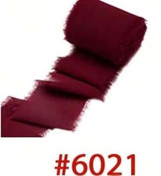 Cuộn ruy băng vải voan Chiffon xé tua viền 4cm x 5yard ảnh 27