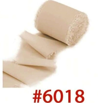 Cuộn ruy băng vải voan Chiffon xé tua viền 4cm x 5yard ảnh 30