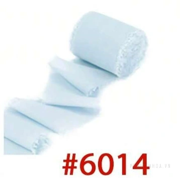 Cuộn ruy băng vải voan Chiffon xé tua viền 4cm x 5yard ảnh 34