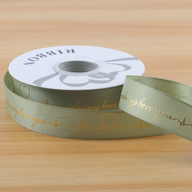 Ruy băng gân in họa tiết đồng nhịp tim always love you 2,5cm x 32yard ảnh 8