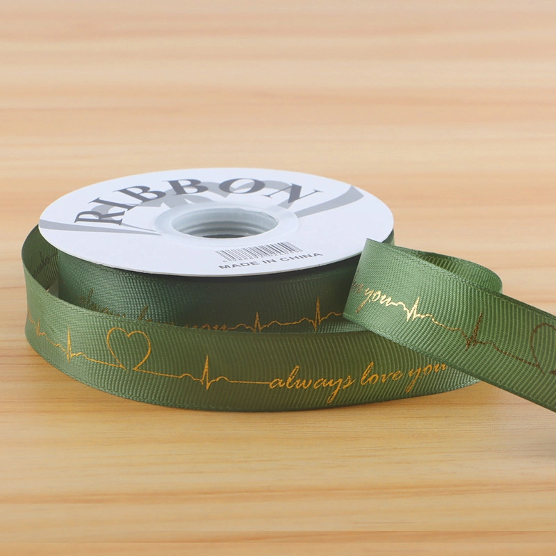 Ruy băng gân in họa tiết đồng nhịp tim always love you 2,5cm x 32yard ảnh 9