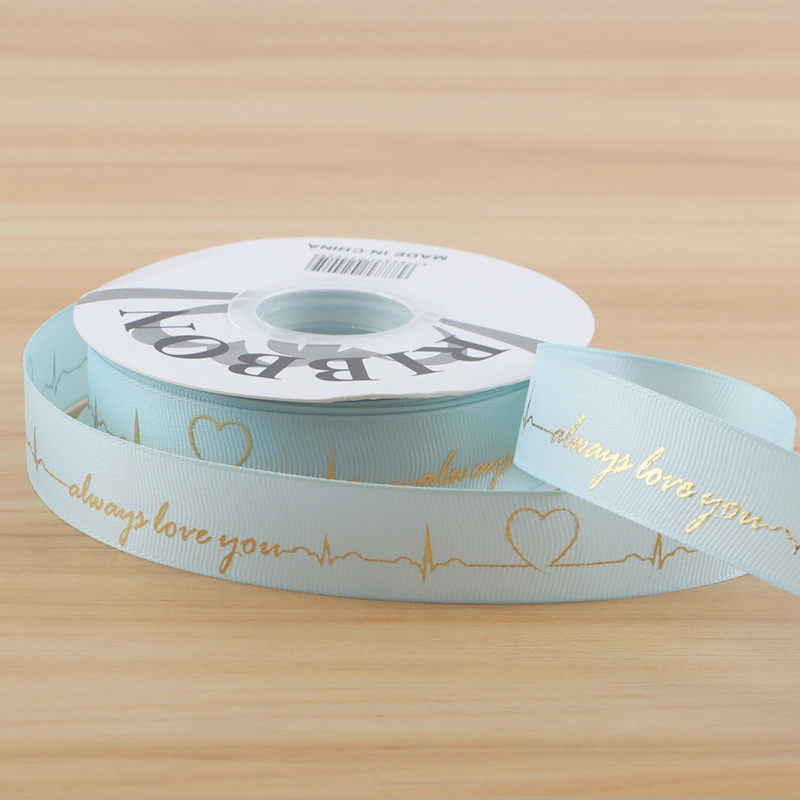 Ruy băng gân in họa tiết đồng nhịp tim always love you 2,5cm x 32yard ảnh 12