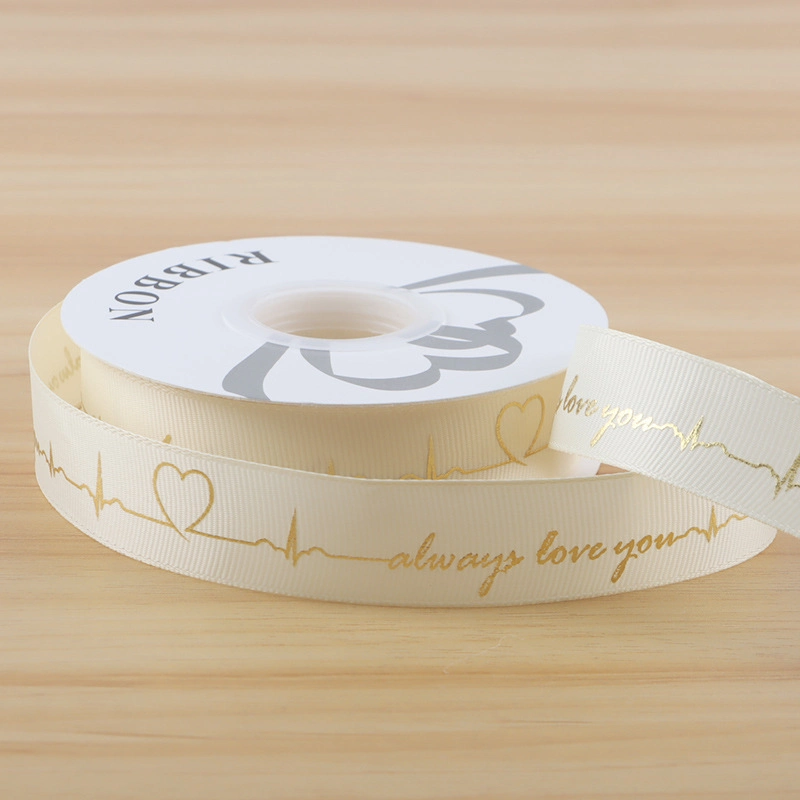 Ruy băng gân in họa tiết đồng nhịp tim always love you 2,5cm x 32yard ảnh 17