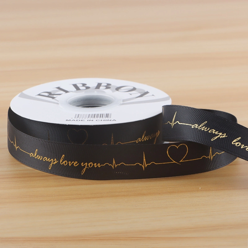Ruy băng gân in họa tiết đồng nhịp tim always love you 2,5cm x 32yard ảnh 18