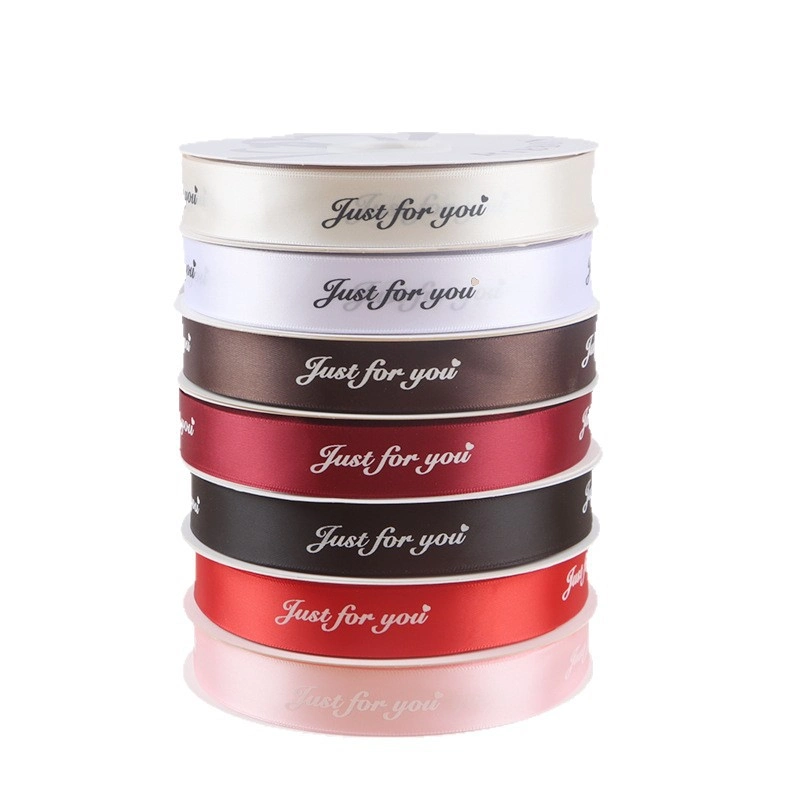 Ruy băng lụa satin Just For You gói hoa buộc quà bản 2,5cm x 80yard ảnh 4