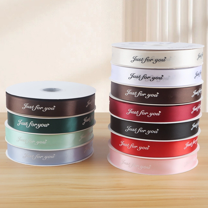 Ruy băng lụa satin Just For You gói hoa buộc quà bản 2,5cm x 80yard ảnh 6
