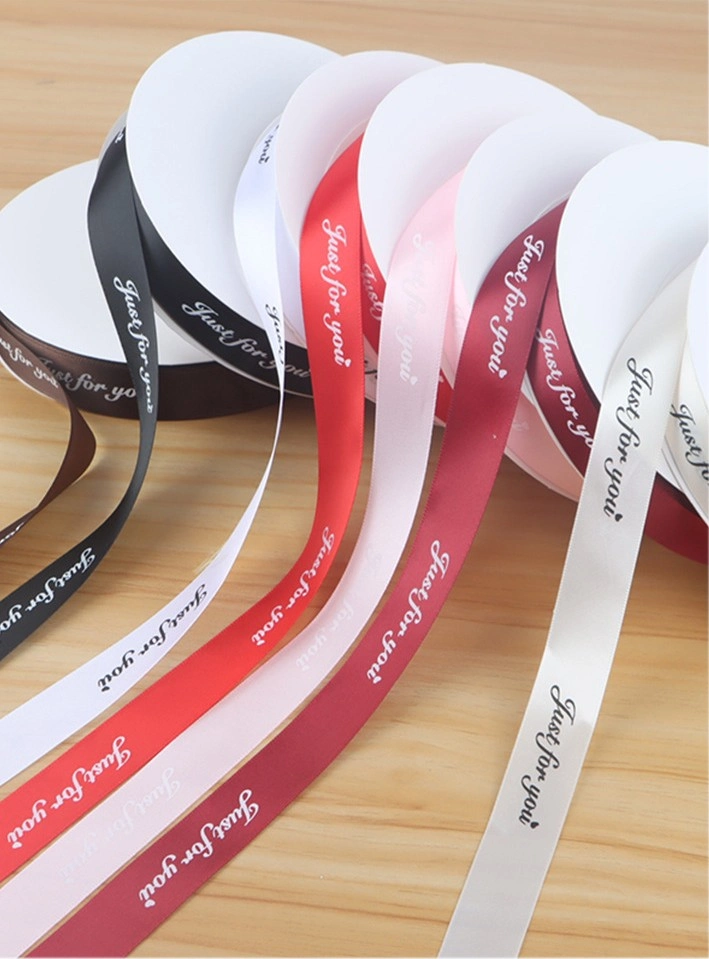 Ruy băng lụa satin Just For You gói hoa buộc quà bản 2,5cm x 80yard ảnh 7