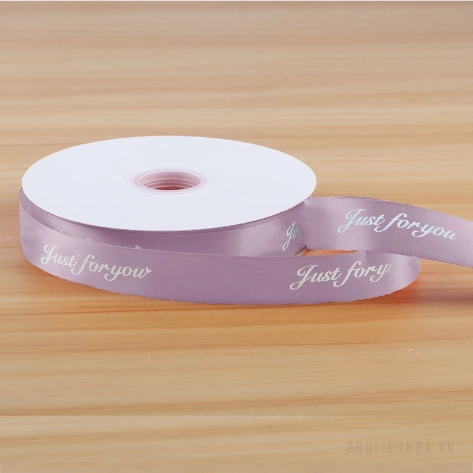 Ruy băng lụa satin Just For You gói hoa buộc quà bản 2,5cm x 80yard ảnh 11