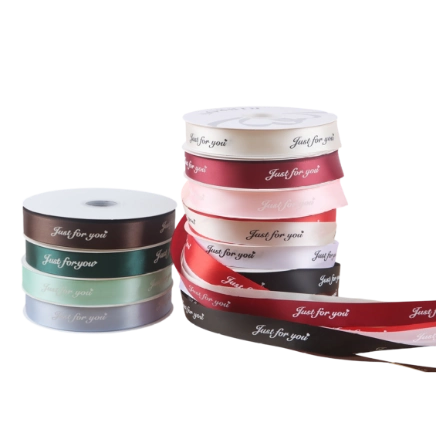 Ảnh sản phẩm Ruy băng lụa satin Just For You gói hoa buộc quà bản 2,5cm x 80yard 1