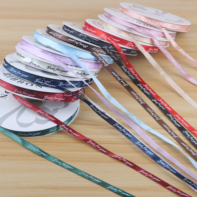 Ruy băng lụa satin Just For You gói hoa buộc quà bản 1cm x 80yard ảnh 7