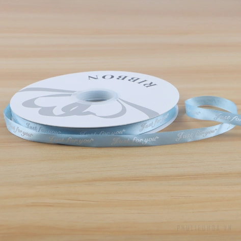 Ruy băng lụa satin Just For You gói hoa buộc quà bản 1cm x 80yard ảnh 9