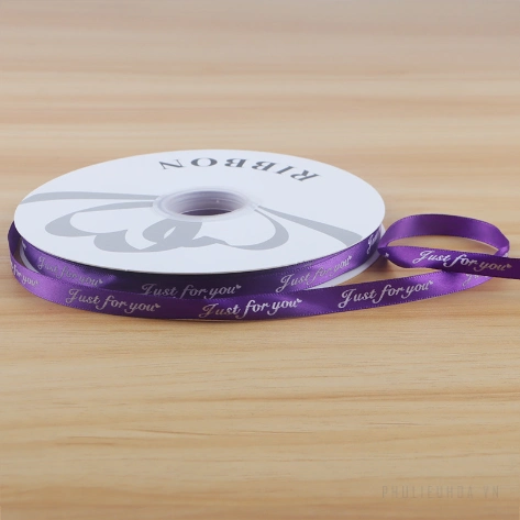 Ruy băng lụa satin Just For You gói hoa buộc quà bản 1cm x 80yard ảnh 10