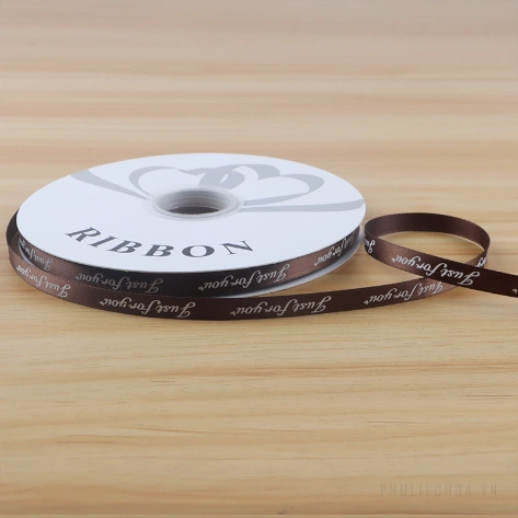 Ruy băng lụa satin Just For You gói hoa buộc quà bản 1cm x 80yard ảnh 11