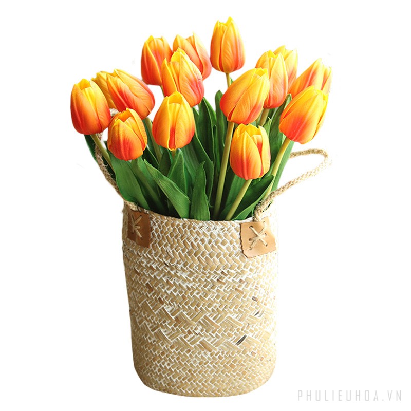 Hoa tulip giả nhiều màu
