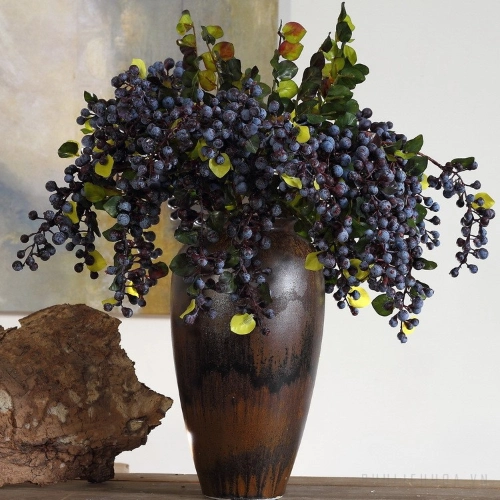 Ảnh sản phẩm Chùm quả mọng việt quất berry nhân tạo nhiễu mẫu 1