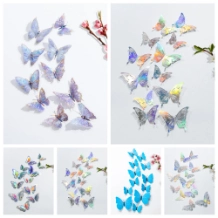 Ảnh sản phẩm Set bươm bướm giả trang trí 3D dạng classic set 36 con 1