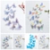 Set bươm bướm giả trang trí 3D dạng classic set 36 con ảnh 1