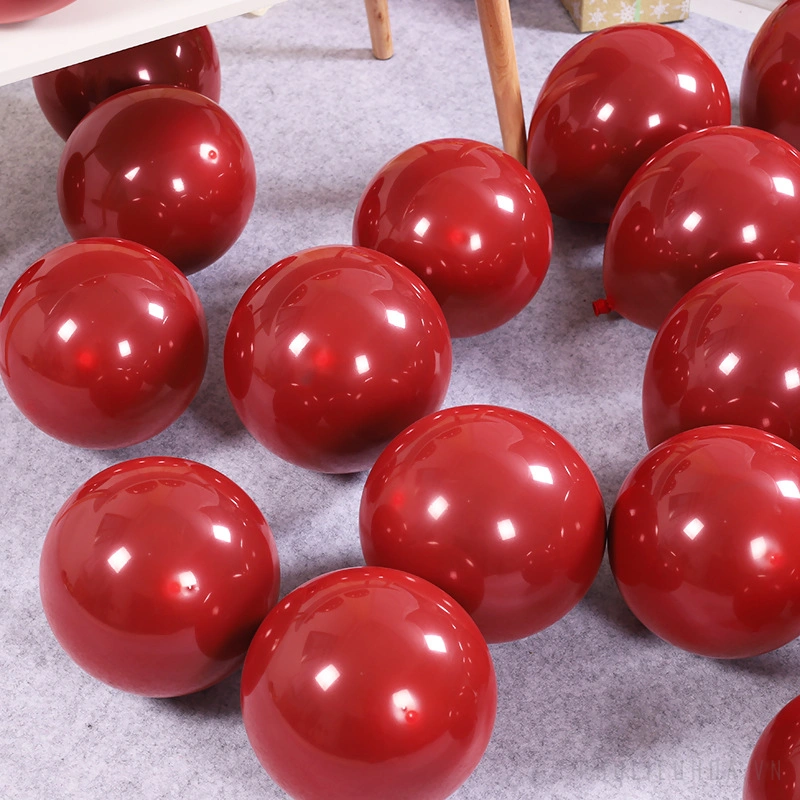 Bong bóng đỏ lựu (1 lớp, 2 lớp) túi 50 quả ảnh 7