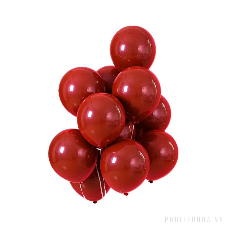 Bong bóng đỏ lựu (1 lớp, 2 lớp) túi 50 quả ảnh 10