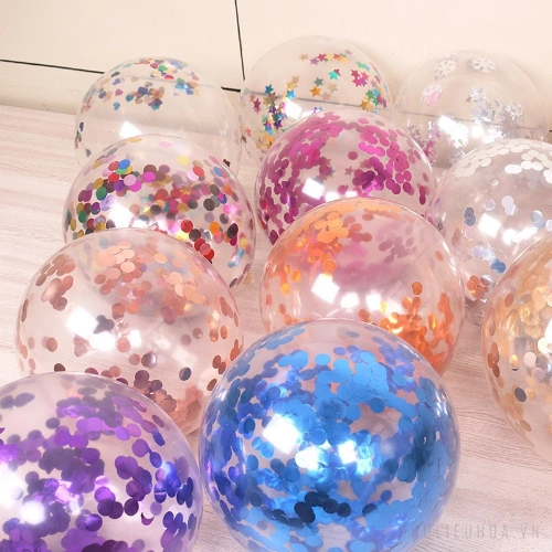 Ảnh sản phẩm Bong bóng trong suốt kim tuyến Sequin 25cm 1