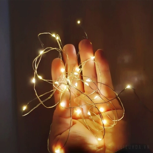 Ảnh sản phẩm Đèn led hạt gạo 3m trang trí hoa bong bóng dùng Pin AA 1